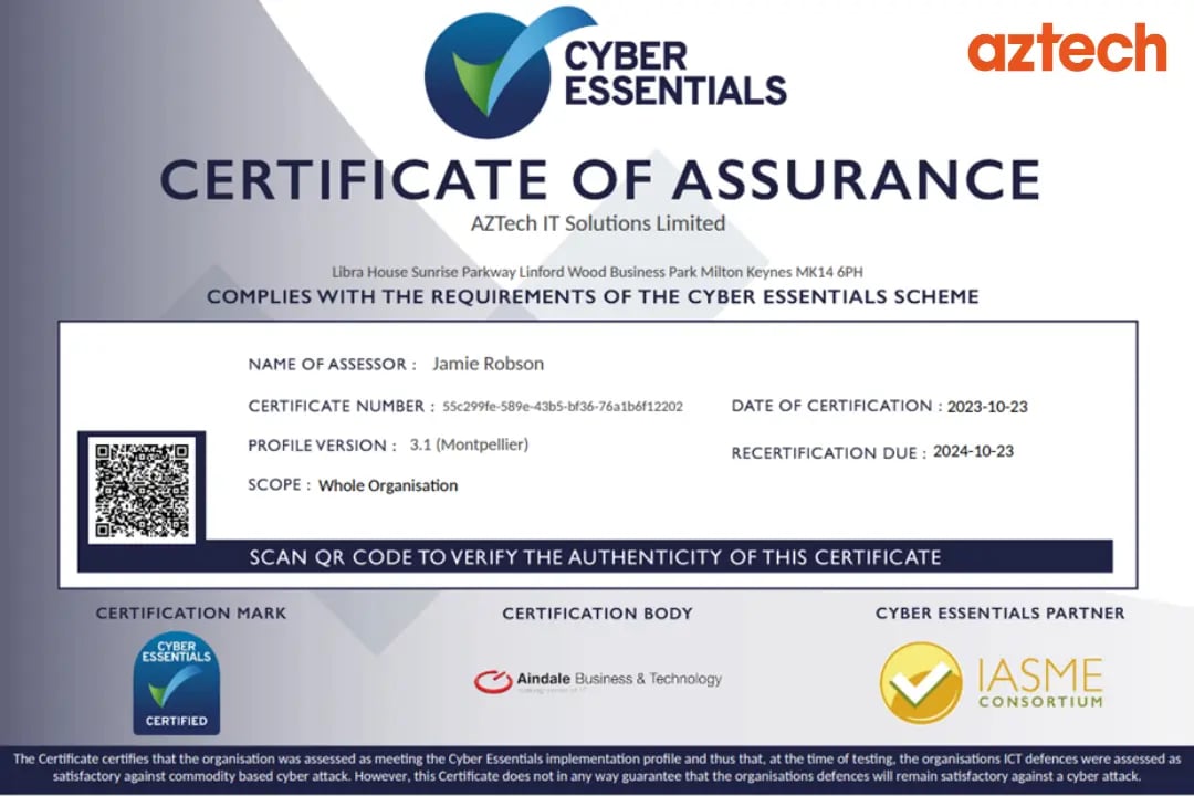 Cyber Essentials Certification - Preview