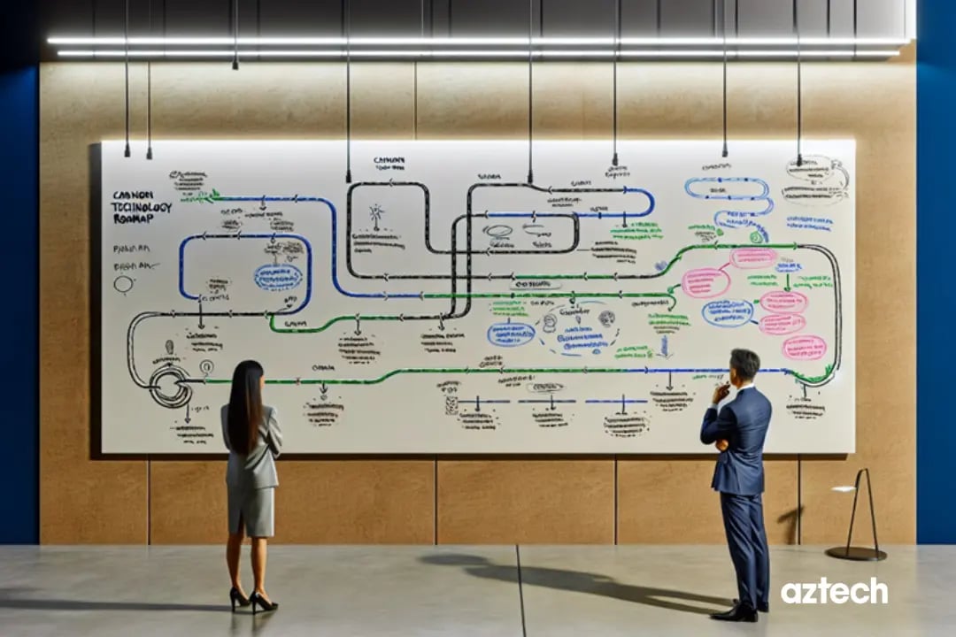 Illustration of an IT roadmap