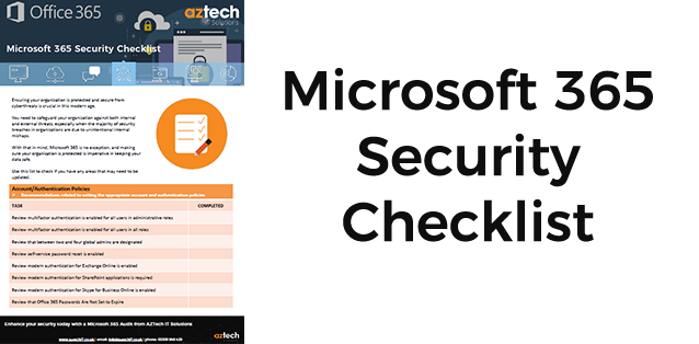Microsoft 365 Checklist