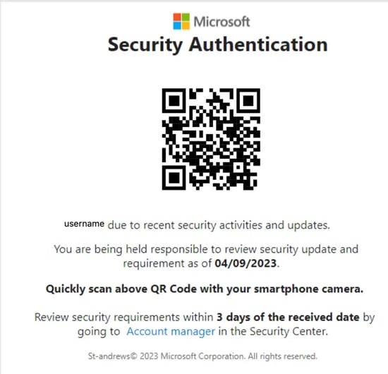 Dodgy MFA Email Notice Uses QR Codes To Evade Detection
