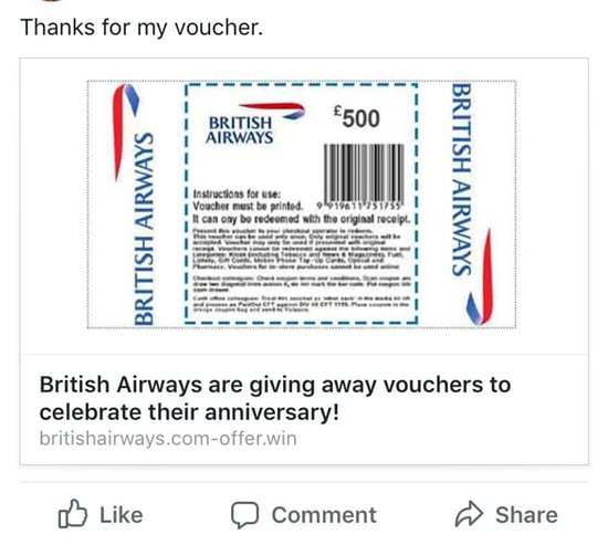 british airways quishing attack example