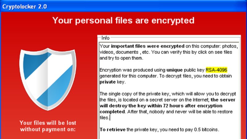cryptolocker malware screenshot: bedford-cryptolocker-removal-prevention